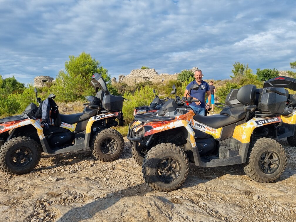 Fortress Strinčjera on hill Srdj, ATV quad tour in Dubrovnik